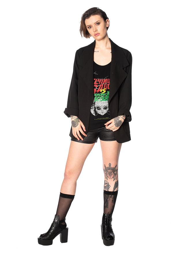 GLAM GOTH LEO SHORT by Banned Apparel