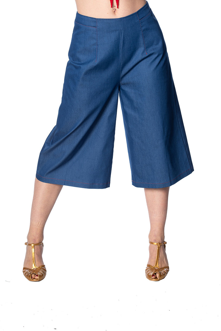 HAPPY SUMMER WIDE LEG CULOTTES by Banned Apparel