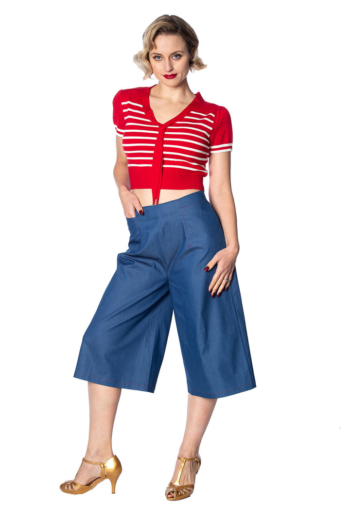 HAPPY SUMMER WIDE LEG CULOTTES by Banned Apparel