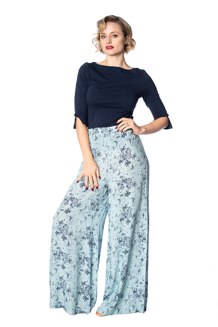 SANTORINI DREAMS PALATSO PANTS by Banned Apparel