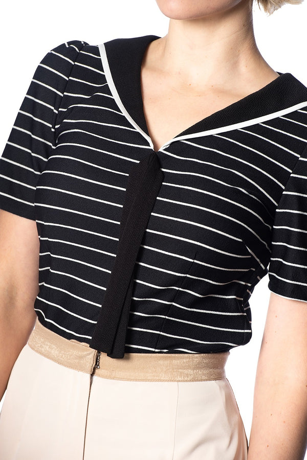 PIER STRIPE JERSEY TOP