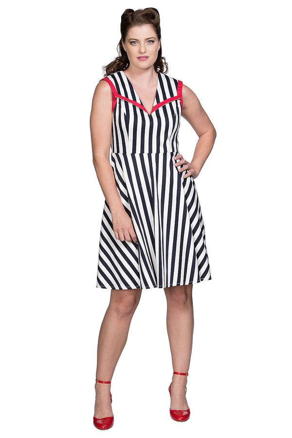 LAND AHOY DRESS by Banned Apparel