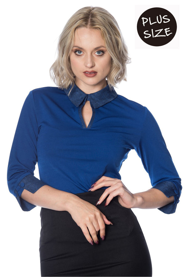 SECRETARY COLLAR TOP