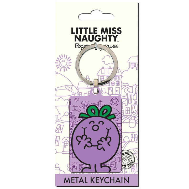 Little Miss Naughty Metal Keyring by Entertainment>TV Series>Mr. Men And Little Miss