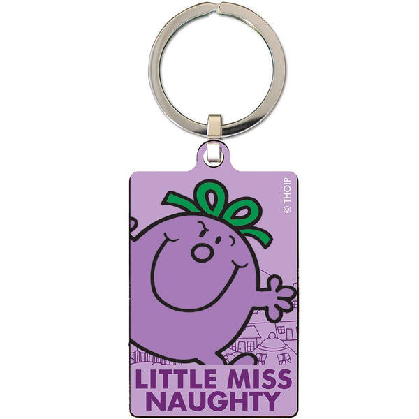 Little Miss Naughty Metal Keyring by Entertainment>TV Series>Mr. Men And Little Miss