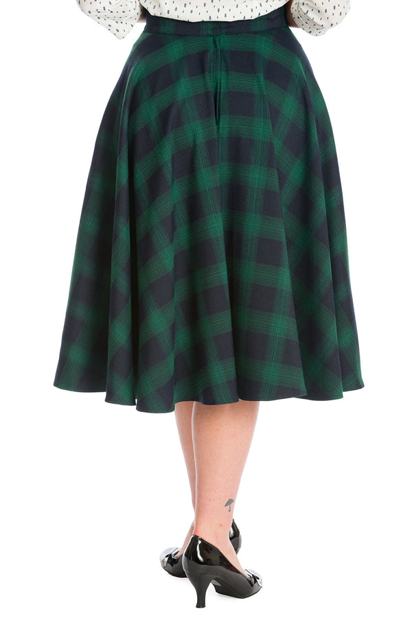 SWEET CHECK SWING SKIRT