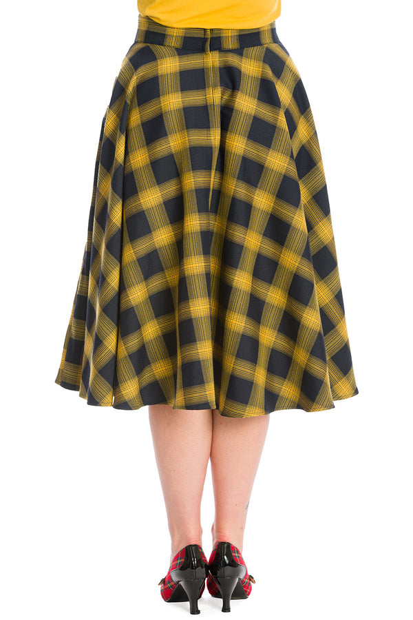 SWEET CHECK SWING SKIRT