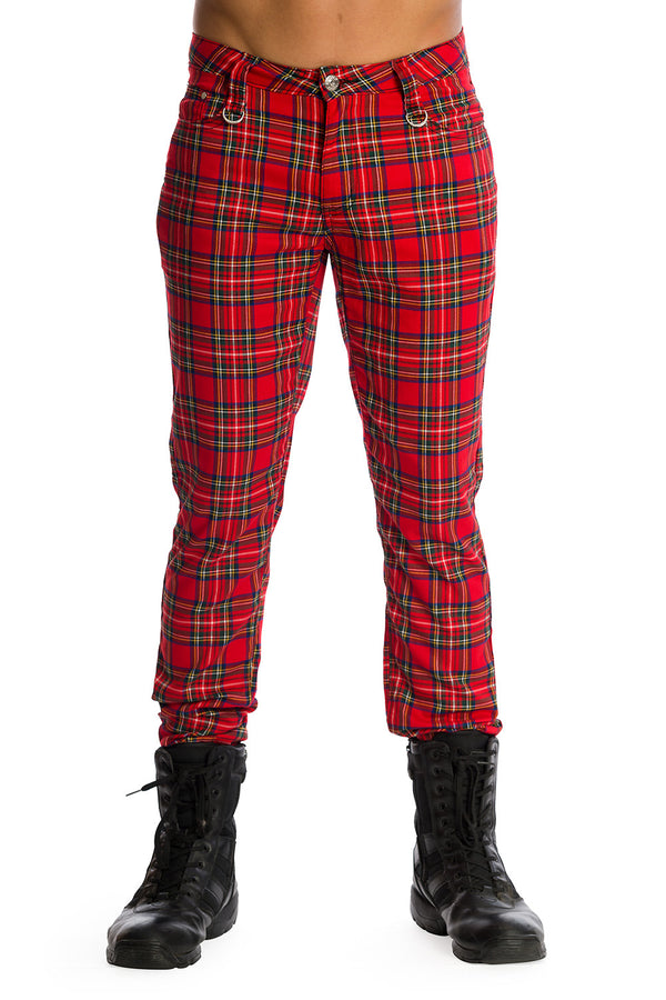 Banned Apparel - Forever Yours Men's Tartan Trousers