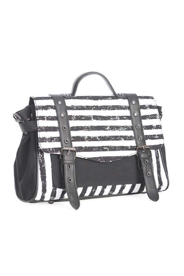 SPOOKY NIGHTWALKS MESSENGER BAG by Banned Apparel