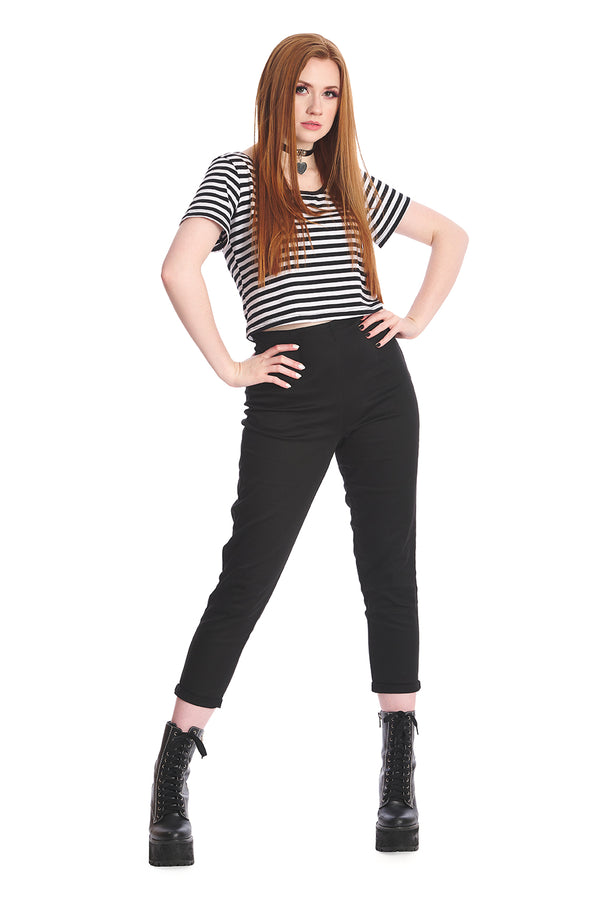 SWEET YET SPOOKY STRIPE TOP