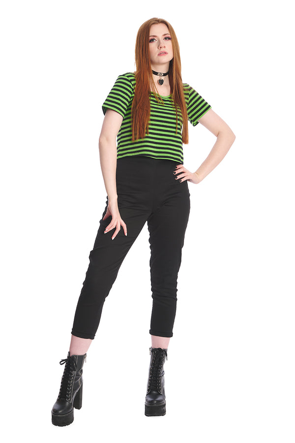 SWEET YET SPOOKY STRIPE TOP