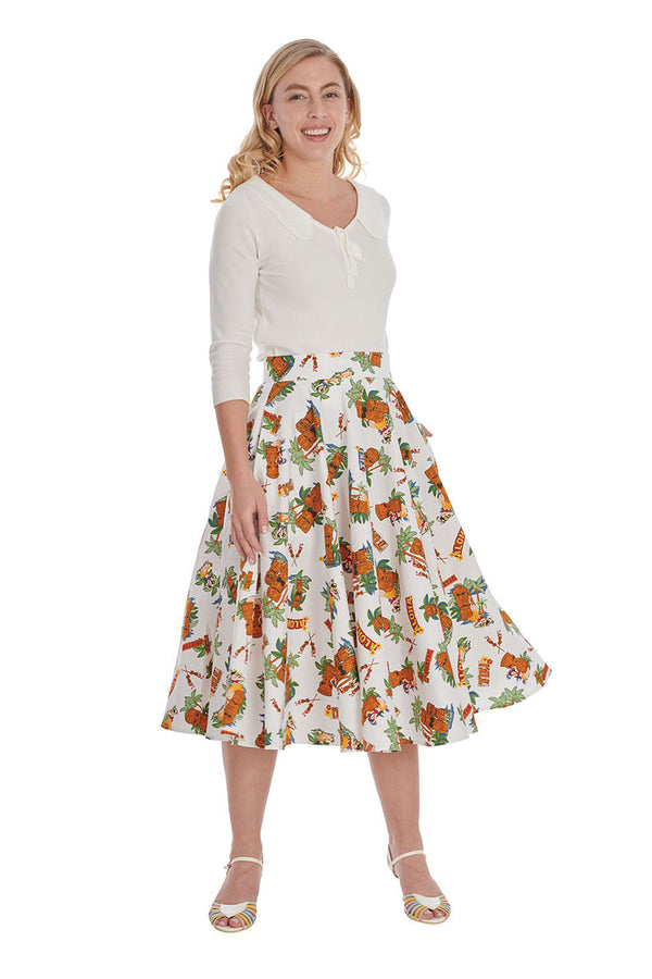 TIKI CLUB SWING SKIRT