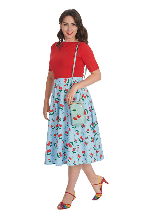 CHERRY CARTOON SKIRT