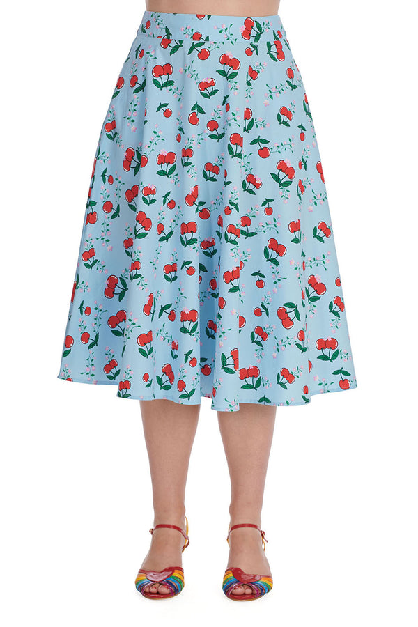 Banned Apparel - Cherry Cartoon Skirt