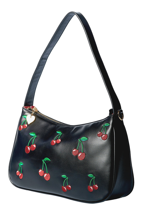 WILD CHERRY SHOULDER BAG by Banned Apparel