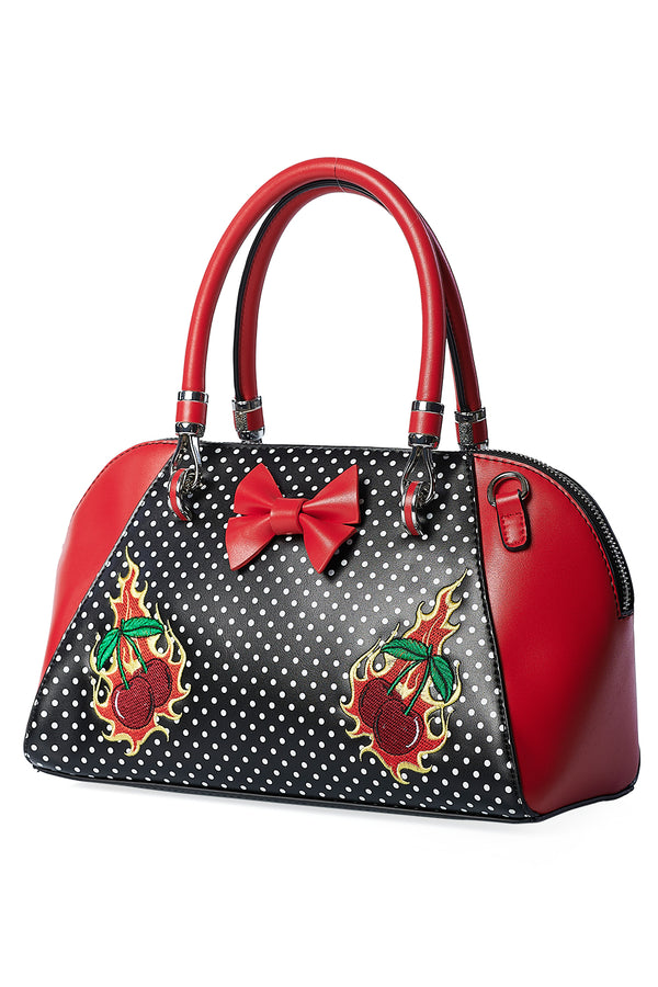 CHERRY BLAZE HANDBAG by Banned Apparel