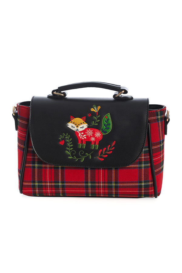 SCANDI CHRISTMAS FOX HANDBAG by Banned Apparel