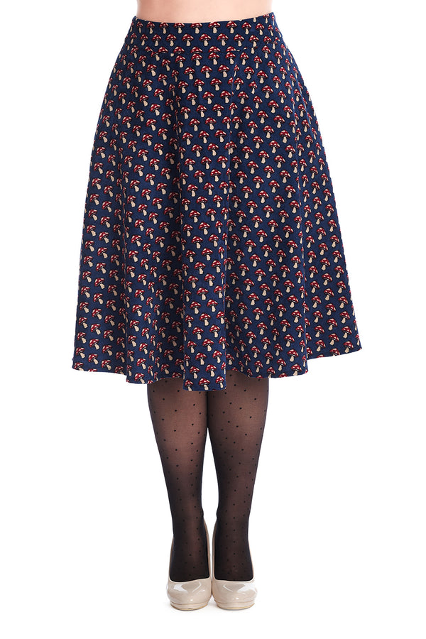 Banned Apparel - Mushroom Adventures Swing Skirt