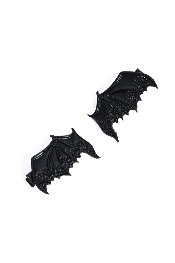 Banned Apparel - Batwing Hair Clips