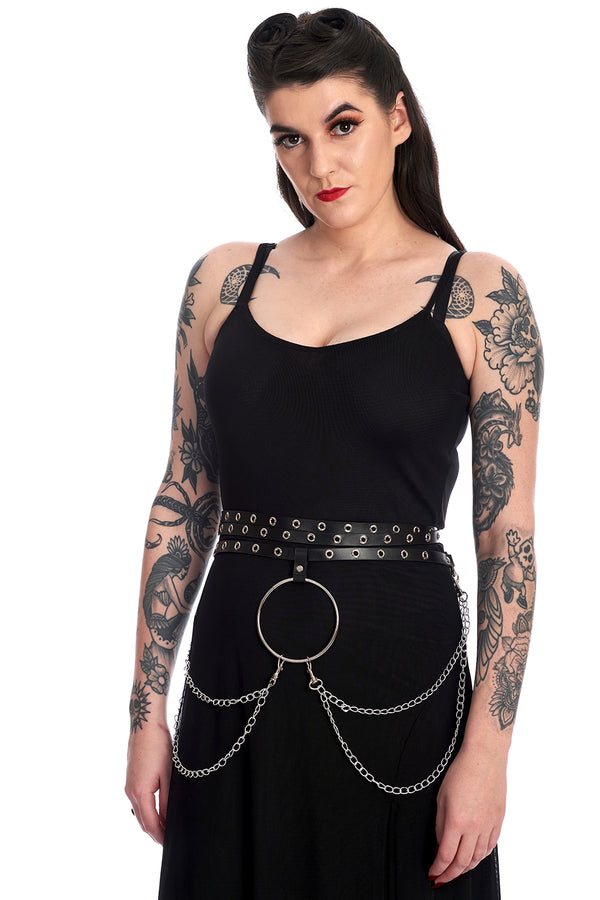 Banned Apparel - Occult Apollyon Chain Belt by Banned Apparel