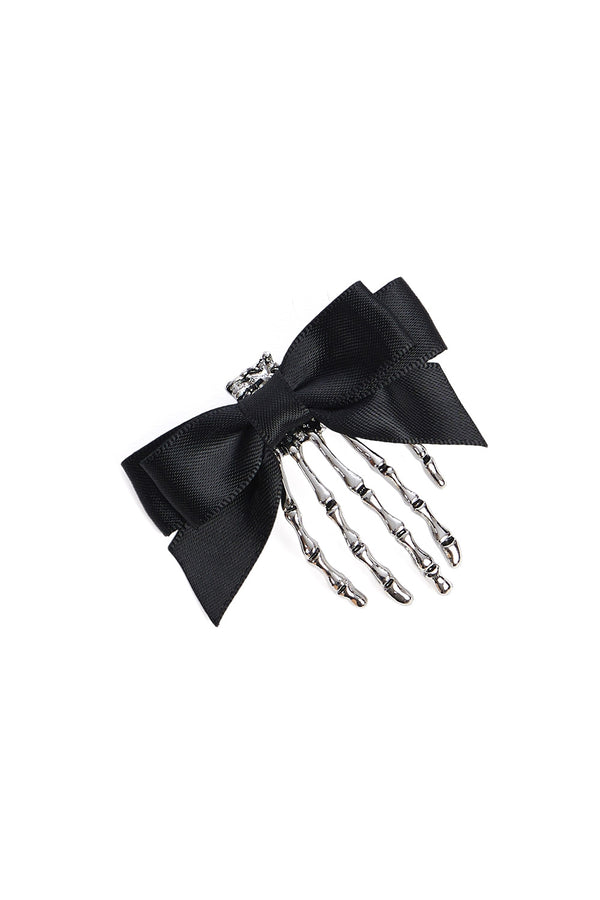 SKELETON HANDS HAIR CLIP by Banned Apparel