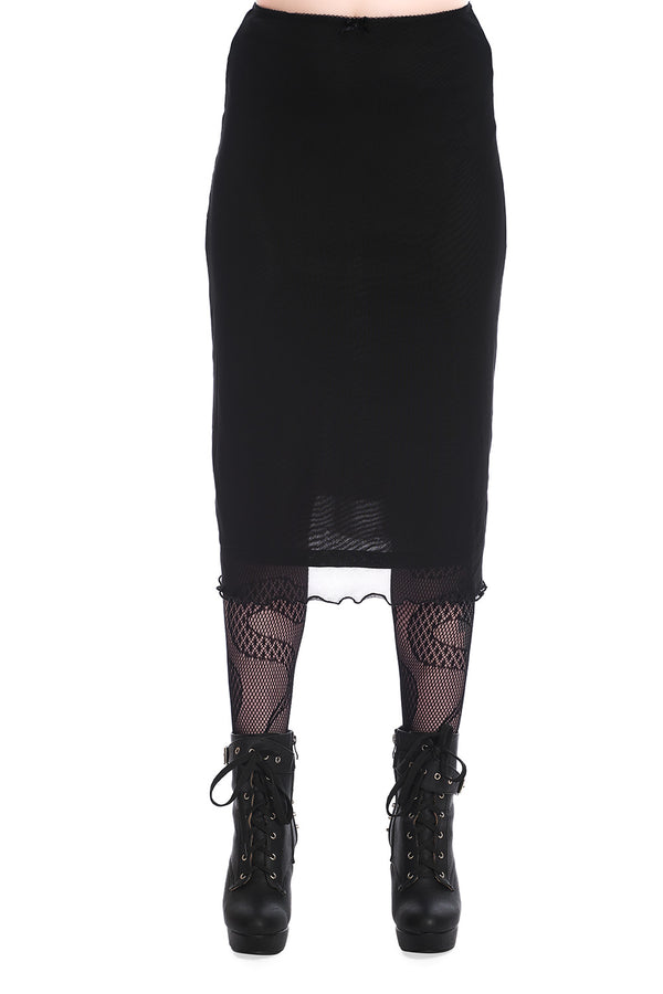 KEIR MESH LONG SKIRT