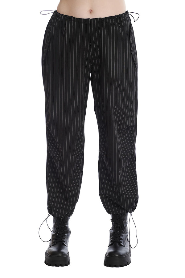 RAVEN PINSTRIPE TROUSERS