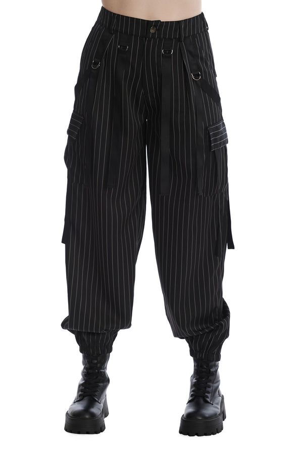 EVERLEE PINSTRIPE TROUSERS