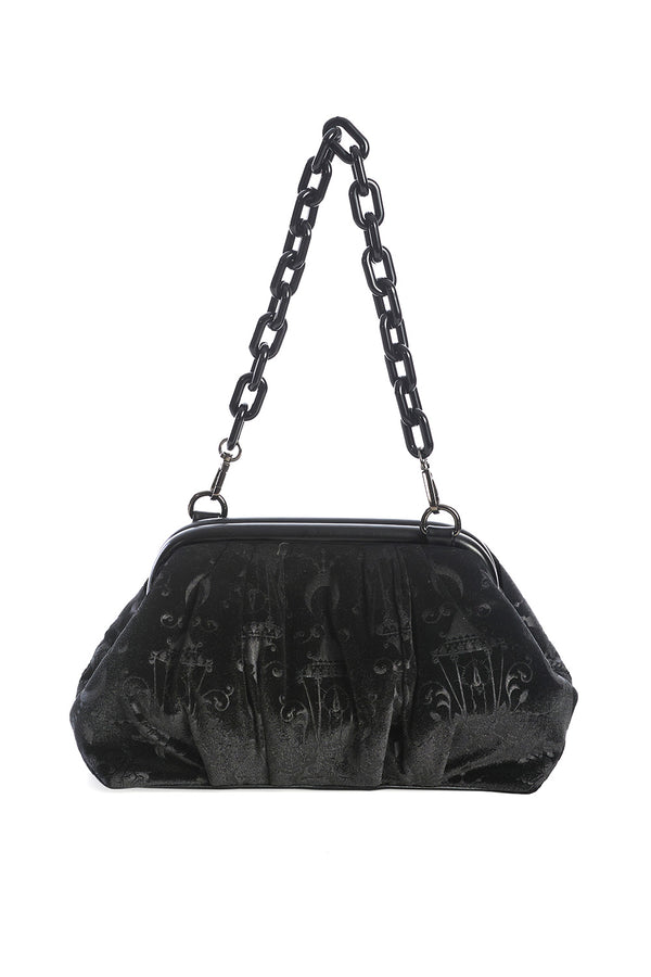 VELVET CHANDELIER SHOULDER BAG