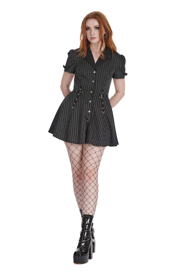 Banned Apparel - Black Core Button Up Dress