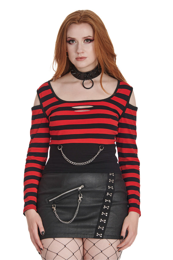 Banned Apparel - Rebel Chic Striped Top