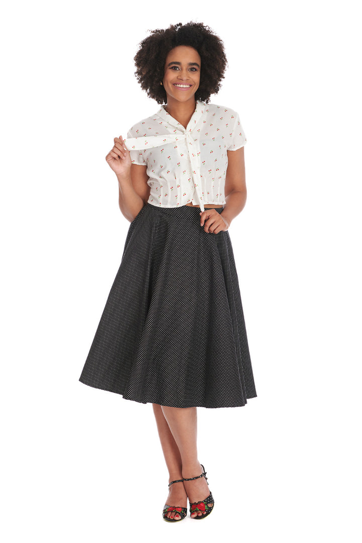 MINI POLKA QUEEN SWING SKIRT by Banned Apparel