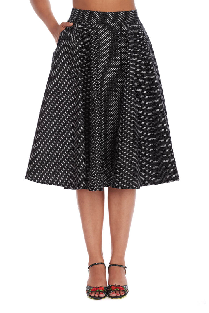 MINI POLKA QUEEN SWING SKIRT by Banned Apparel