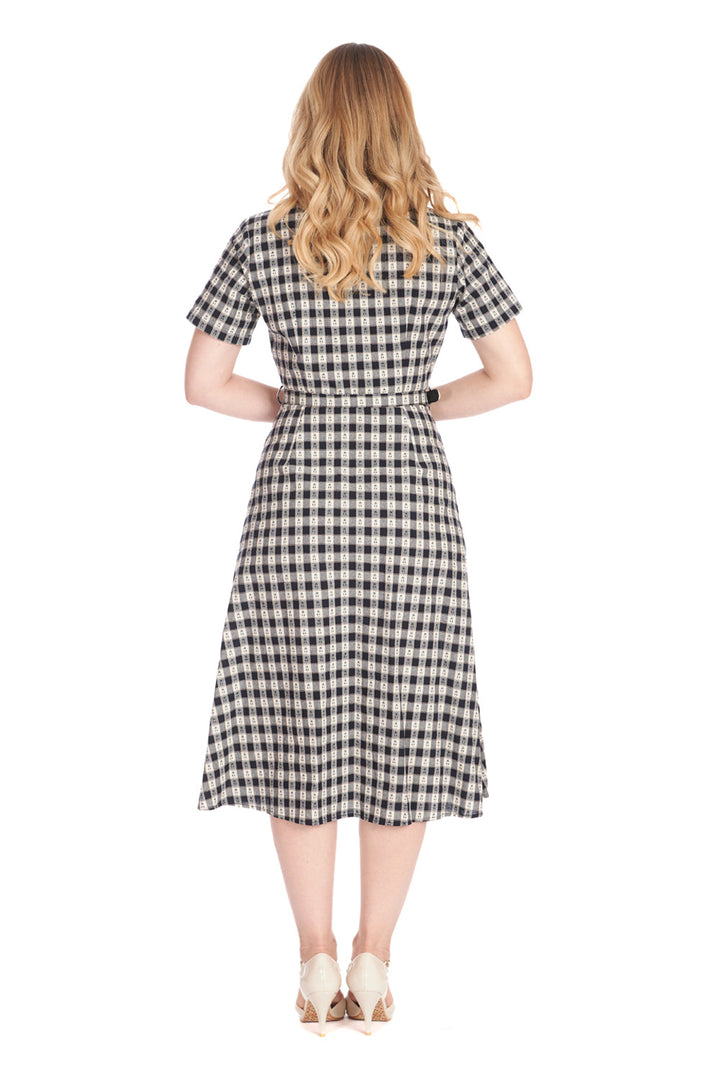 CHERRY CHECK  DRESS by Banned Apparel