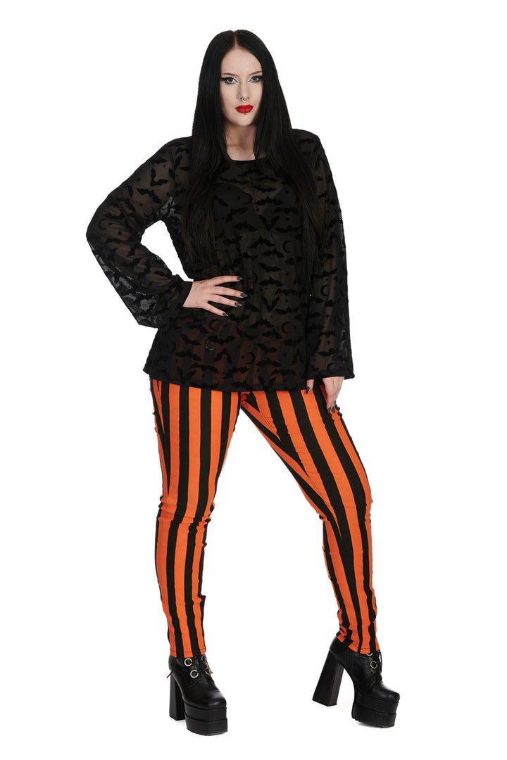 FOREVER YOURS STRIPED TROUSERS by Banned Apparel