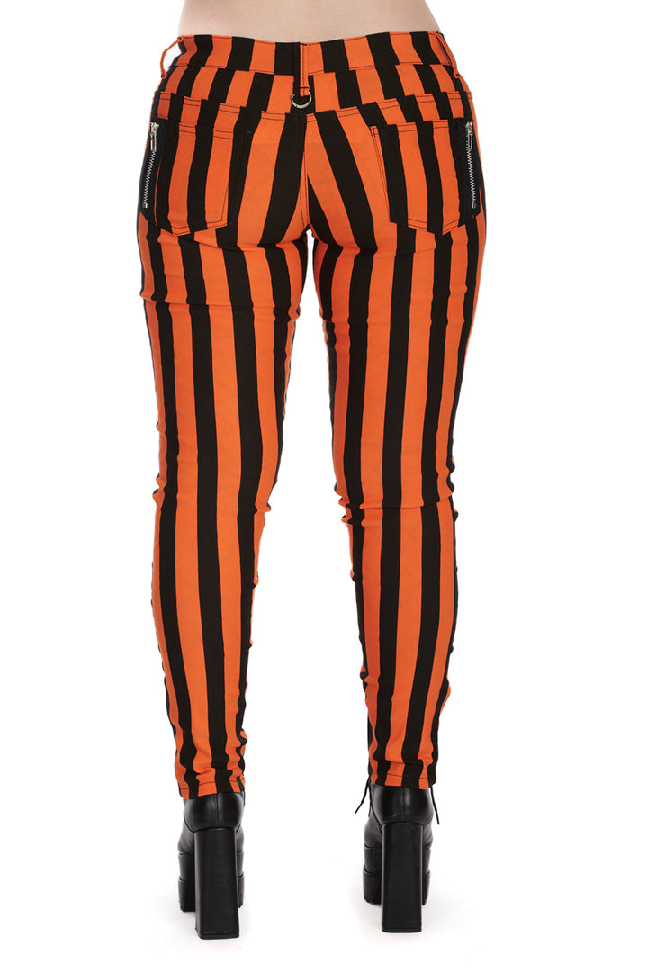 FOREVER YOURS STRIPED TROUSERS by Banned Apparel