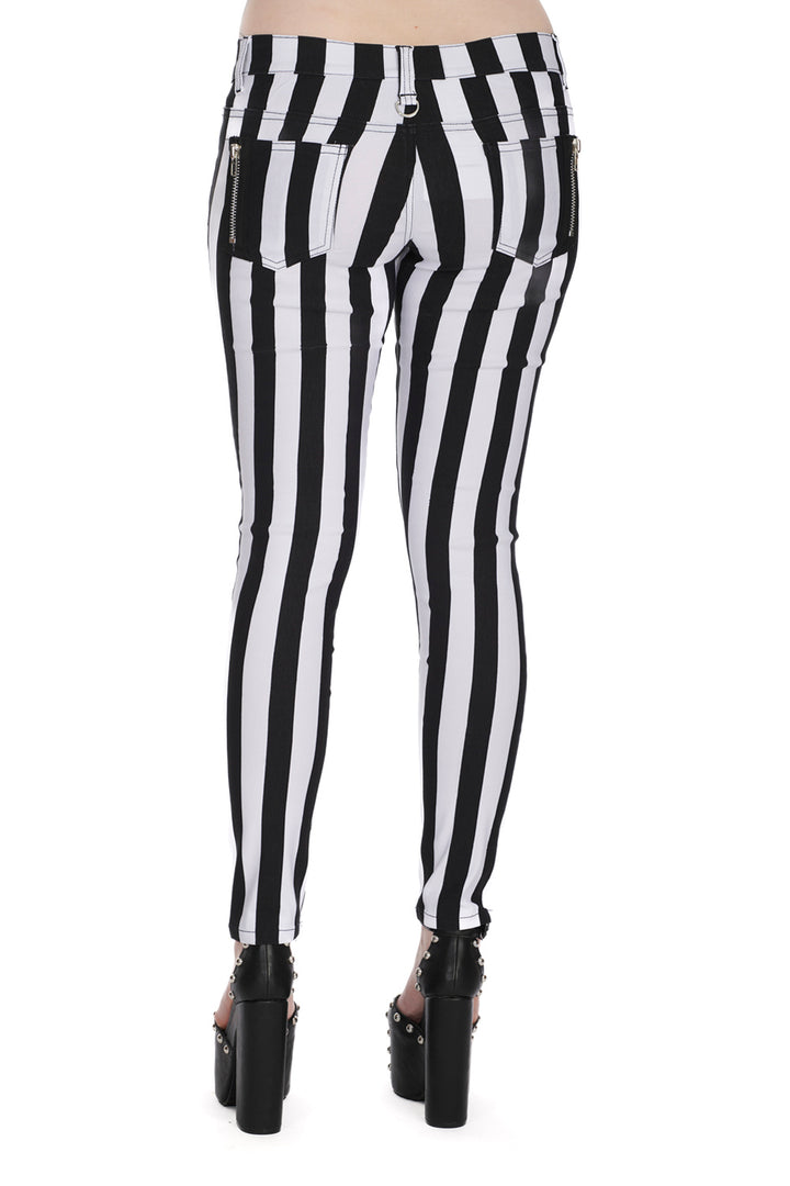 FOREVER YOURS STRIPED TROUSERS by Banned Apparel