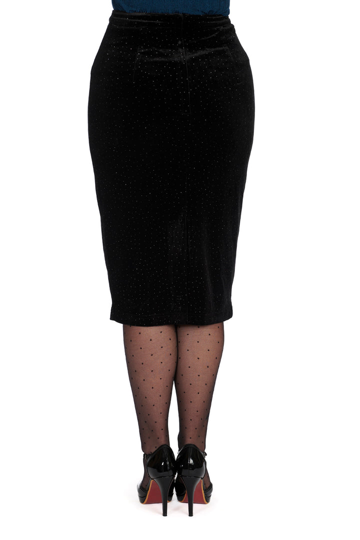 SPARKLE PENCIL SKIRT by Banned Apparel