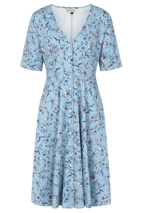 Emilia toile swing dress