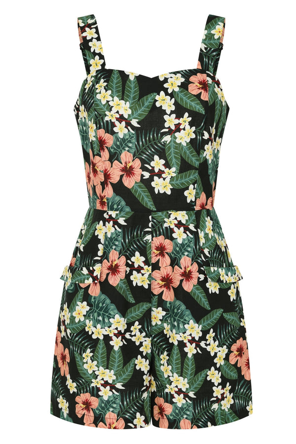 Elsie tropical tiare playsuit