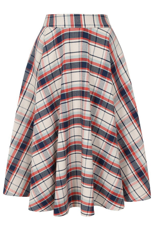 Banned Apparel - Cary Boat Check Skirt