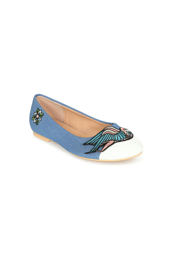 THE MARILOU SWALLOW BALLERINA FLAT