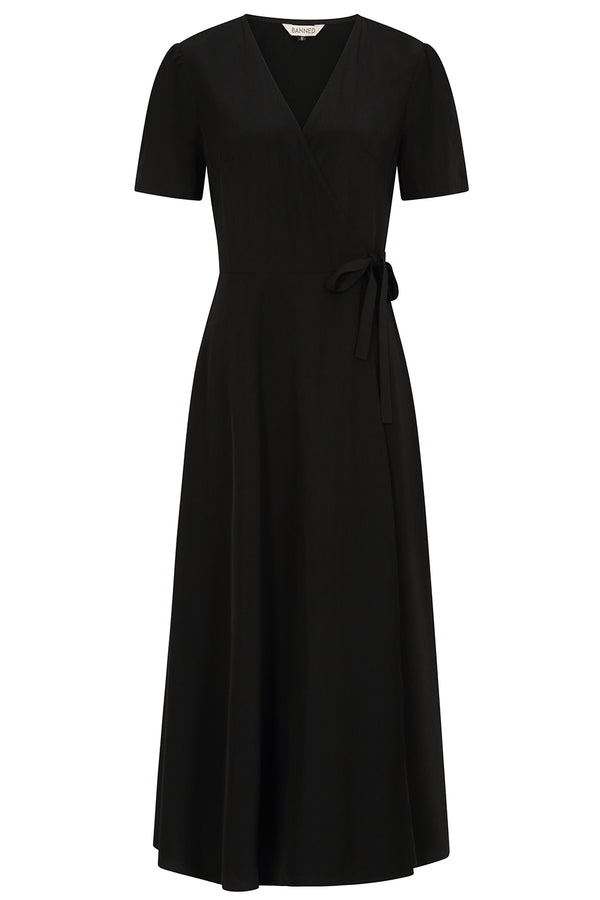 Carol wrap midi dress