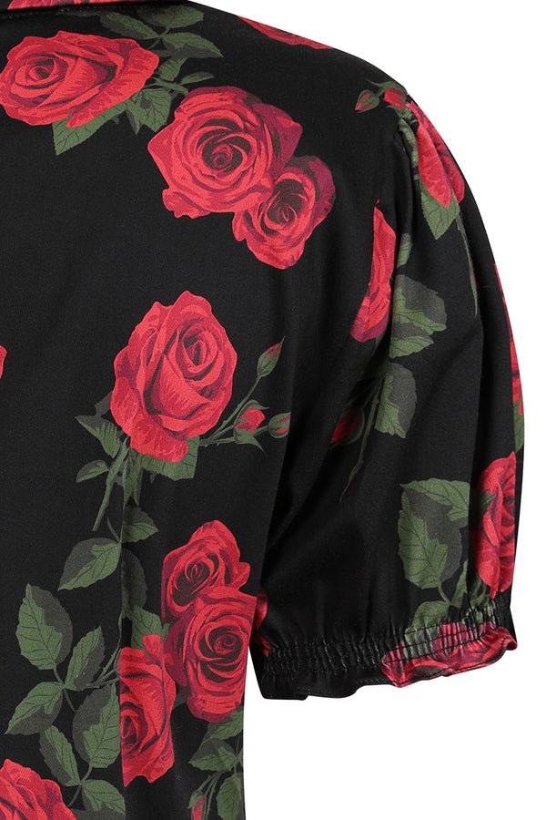 Lilly romantic roses blouse