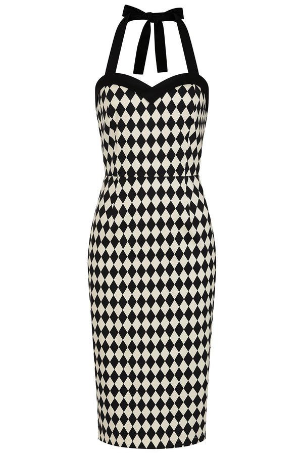 Rhona Harlequin Pencil dress