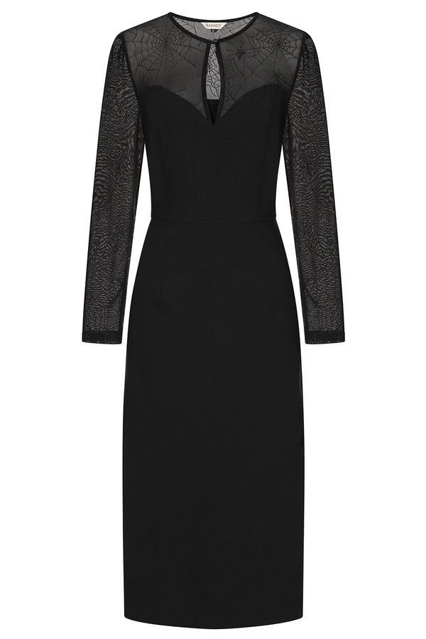 Elvira spiderweb dress