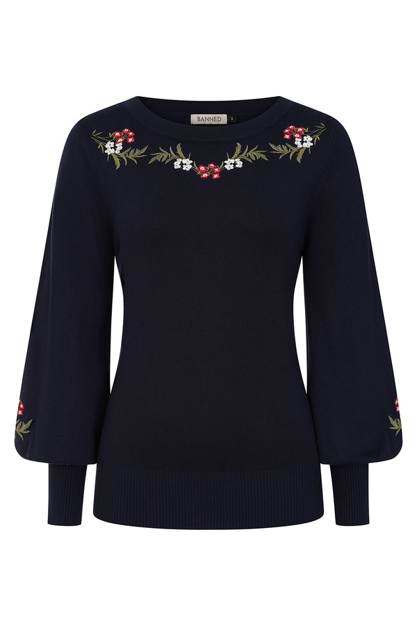 Carla Romantic floral jumper