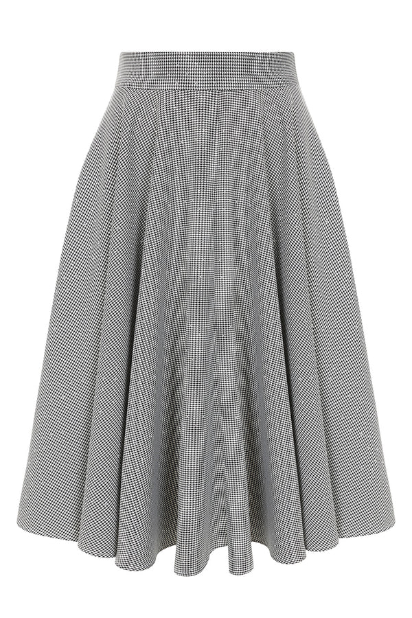 Cary Sparkle Houdndstooth swing skirt