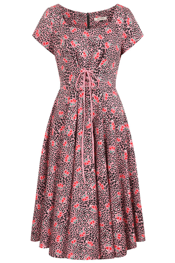 Lola cherry leopard swing dress