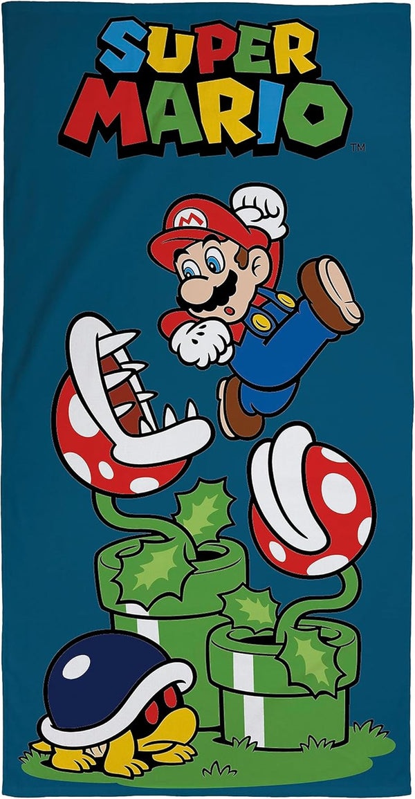 Official Nintendo Super Mario Kids Towel One Size 70cm x 140cm